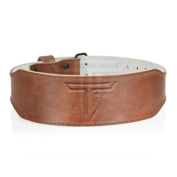 Custom Fit Leather Weightlifting Belt for Back Stability & Injury Prevention